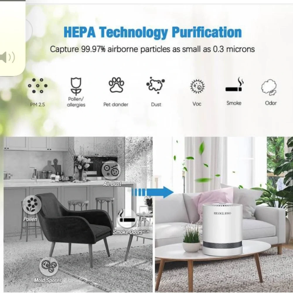 COPY - RIGOGLIOSO GL2109 air purifiers use multiple purifying technologies